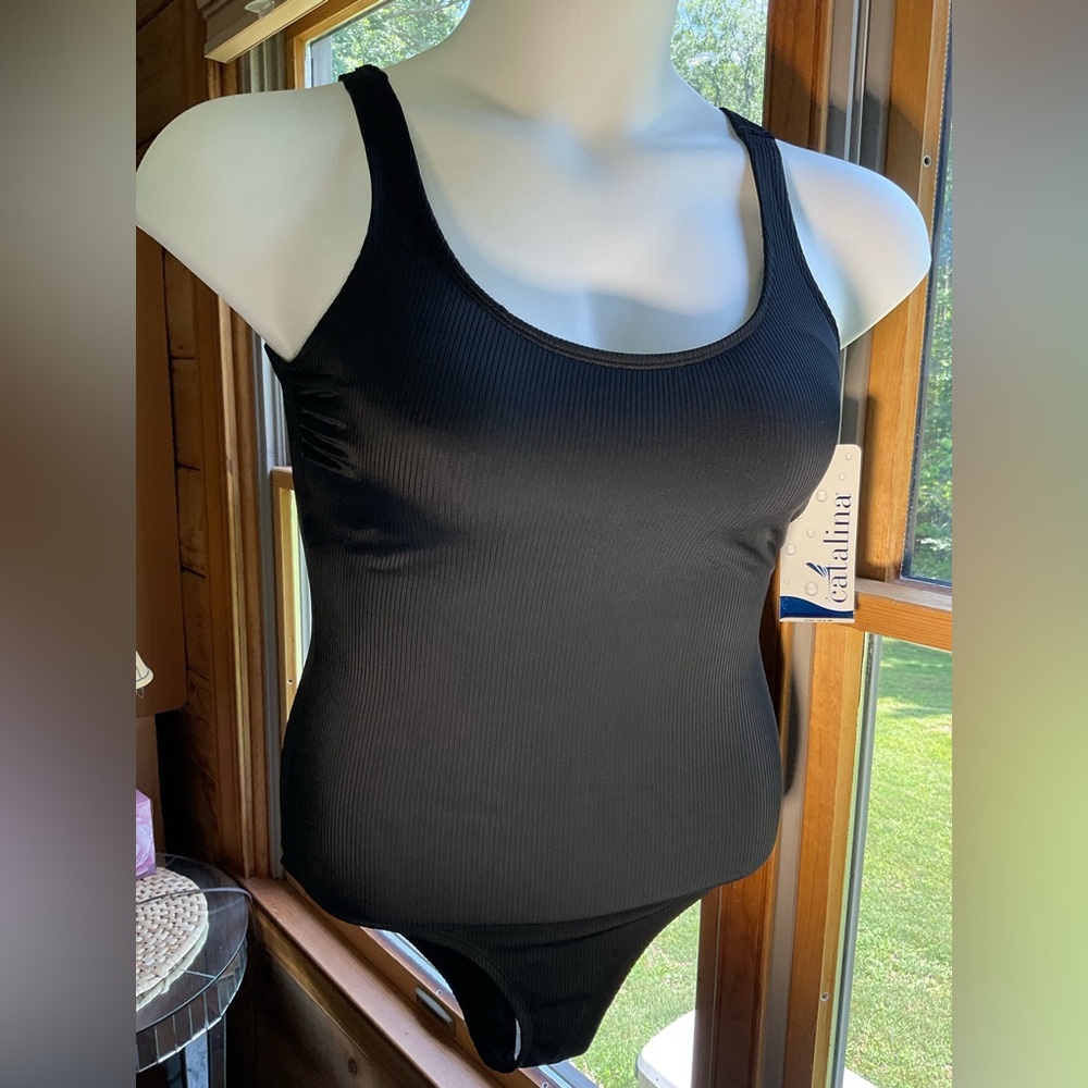 Catalina Women’s One Piece Tank Top Swimsuit Size 8-10 NWT Fully Lined - Picture 10 of 10